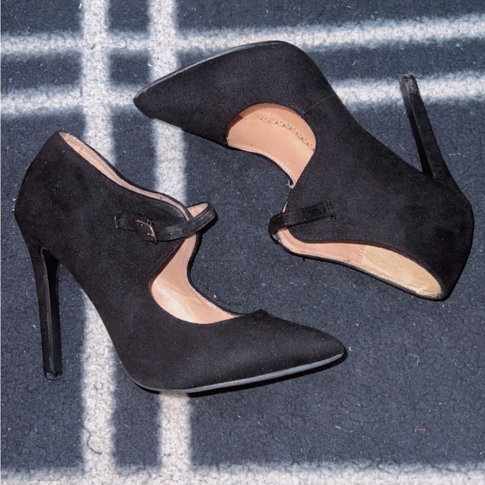 Black Heels with Strap